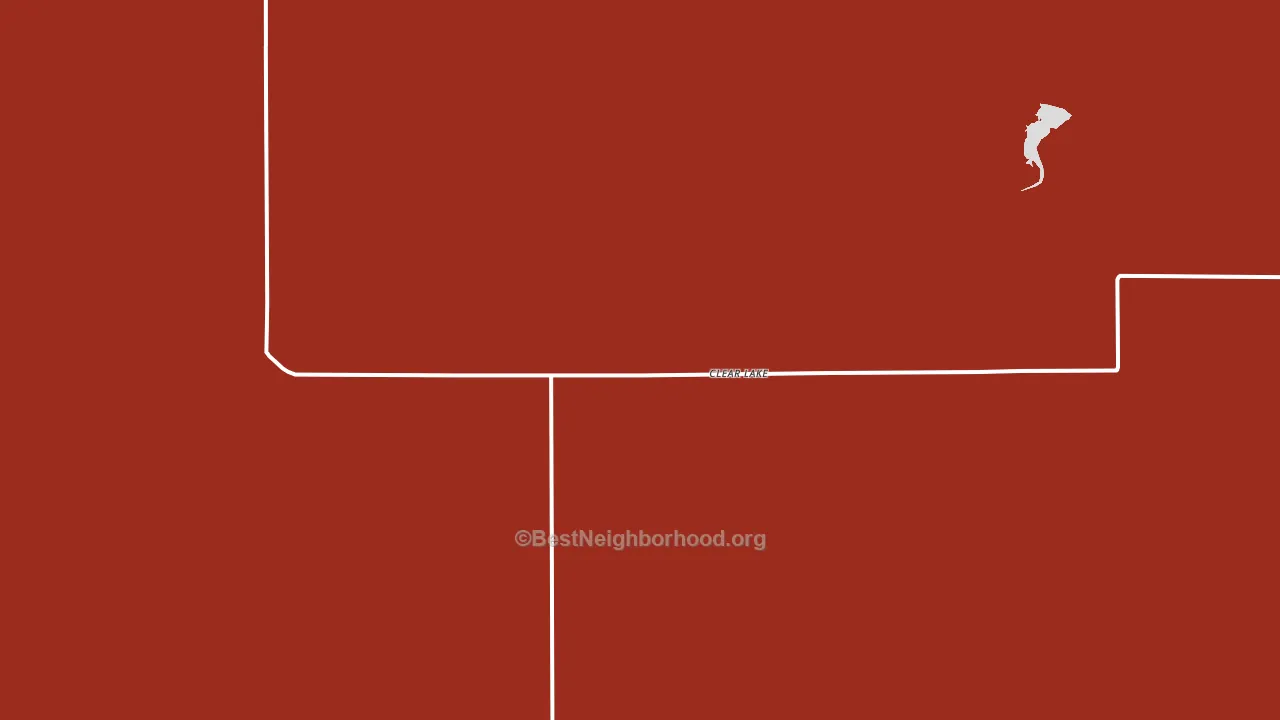 Clear Lake, OK block-group political-lean map