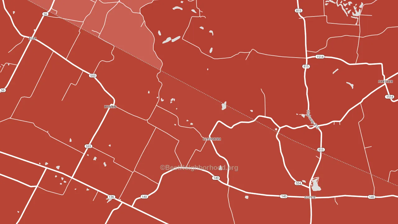Cleopatra, KY block-group political-lean map