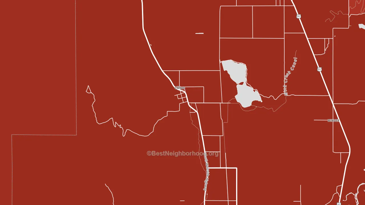 Clifton, ID block-group political-lean map