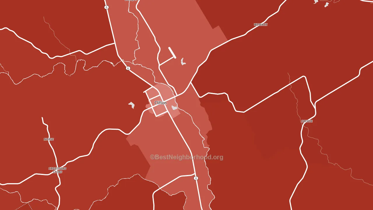 Clifton, TX block-group political-lean map