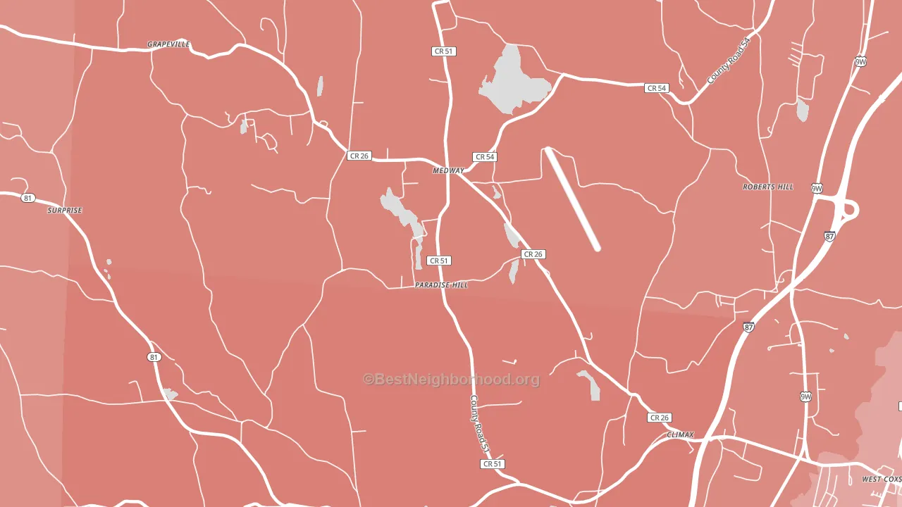 Climax, NY block-group political-lean map