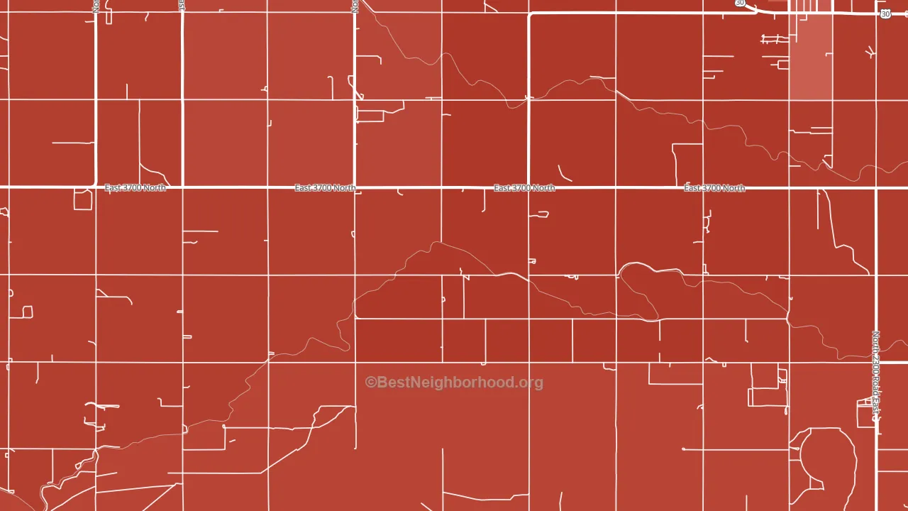 Clover, ID block-group political-lean map