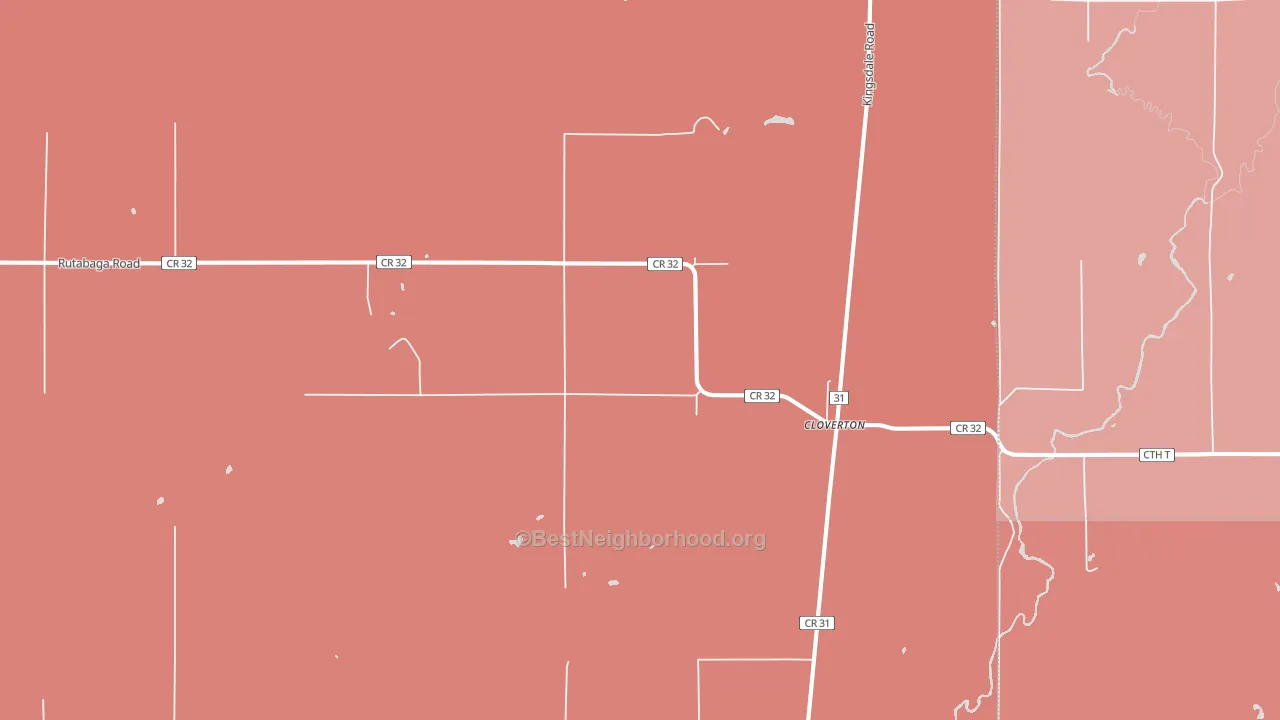 Cloverton, MN block-group political-lean map