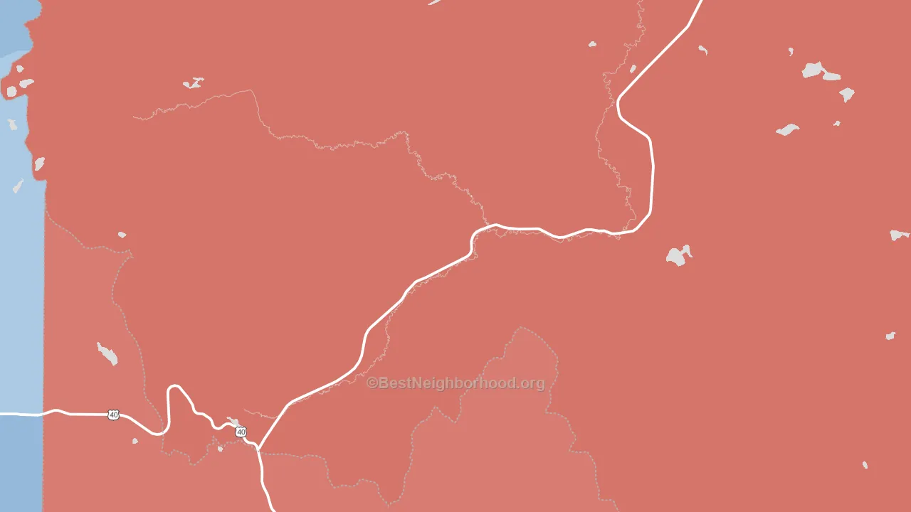 Coalmont, CO block-group political-lean map