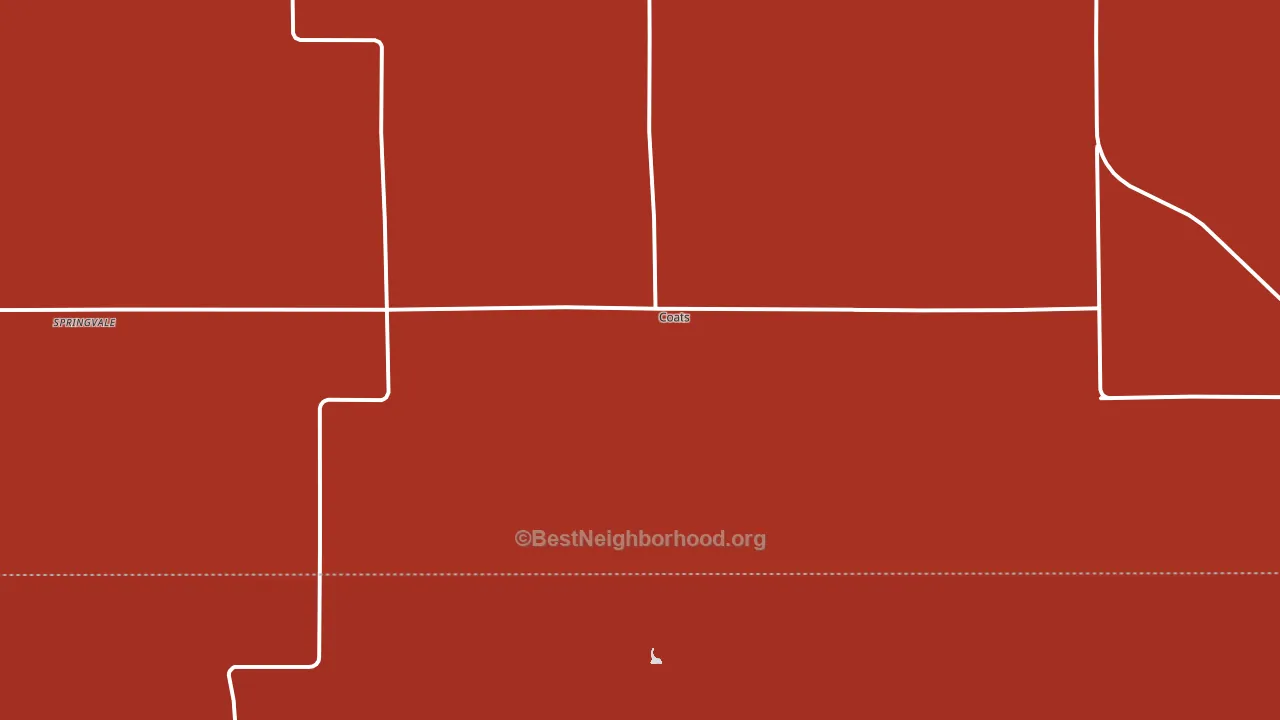 Coats, KS block-group political-lean map