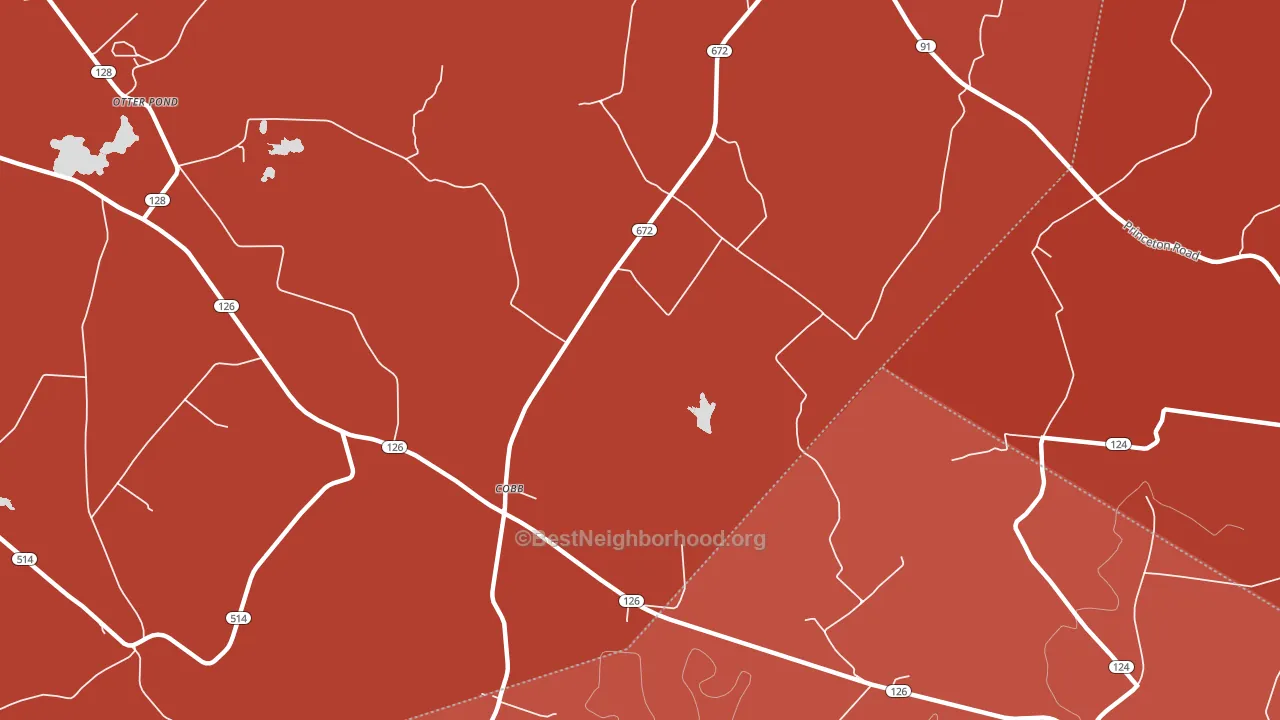 Cobb, KY block-group political-lean map