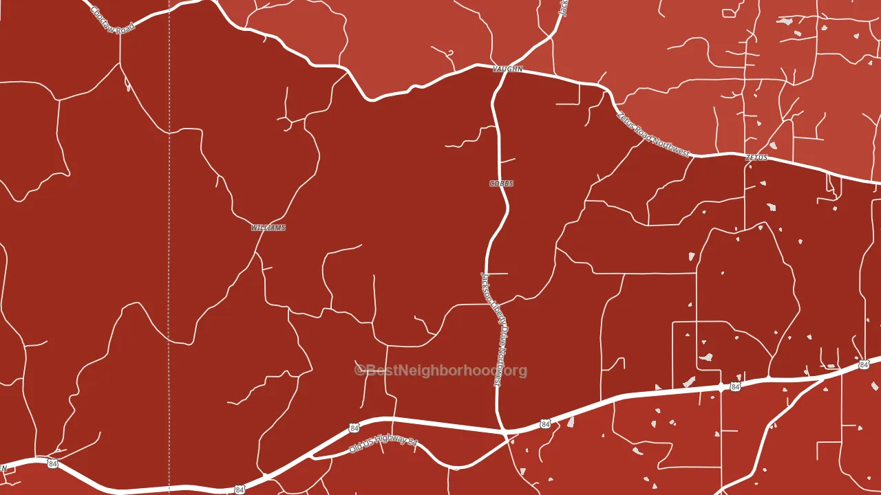 Cobbs, MS block-group political-lean map
