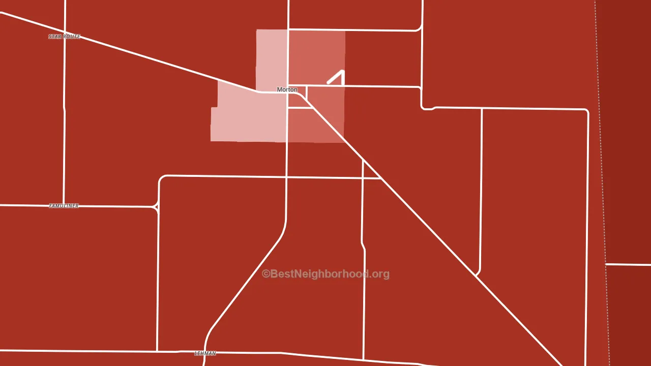 Cochran County, TX block-group political-lean map