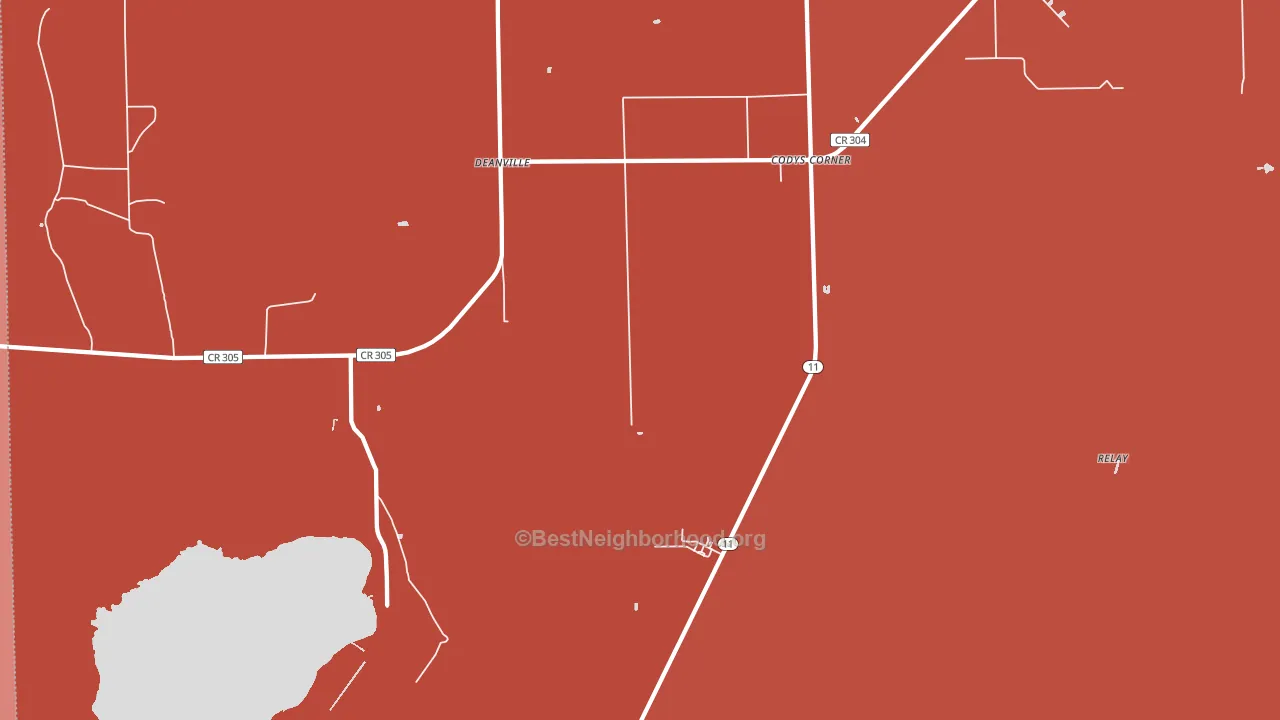 Codys Corner, FL block-group political-lean map