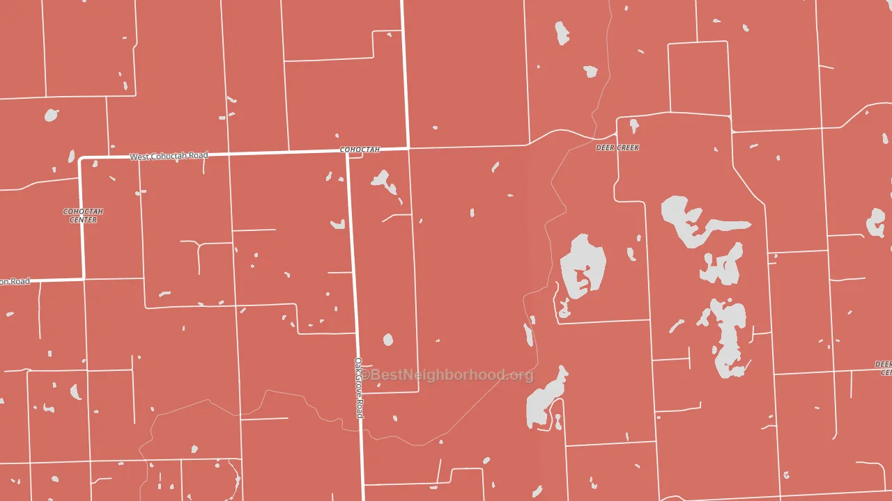 Cohoctah, MI block-group political-lean map