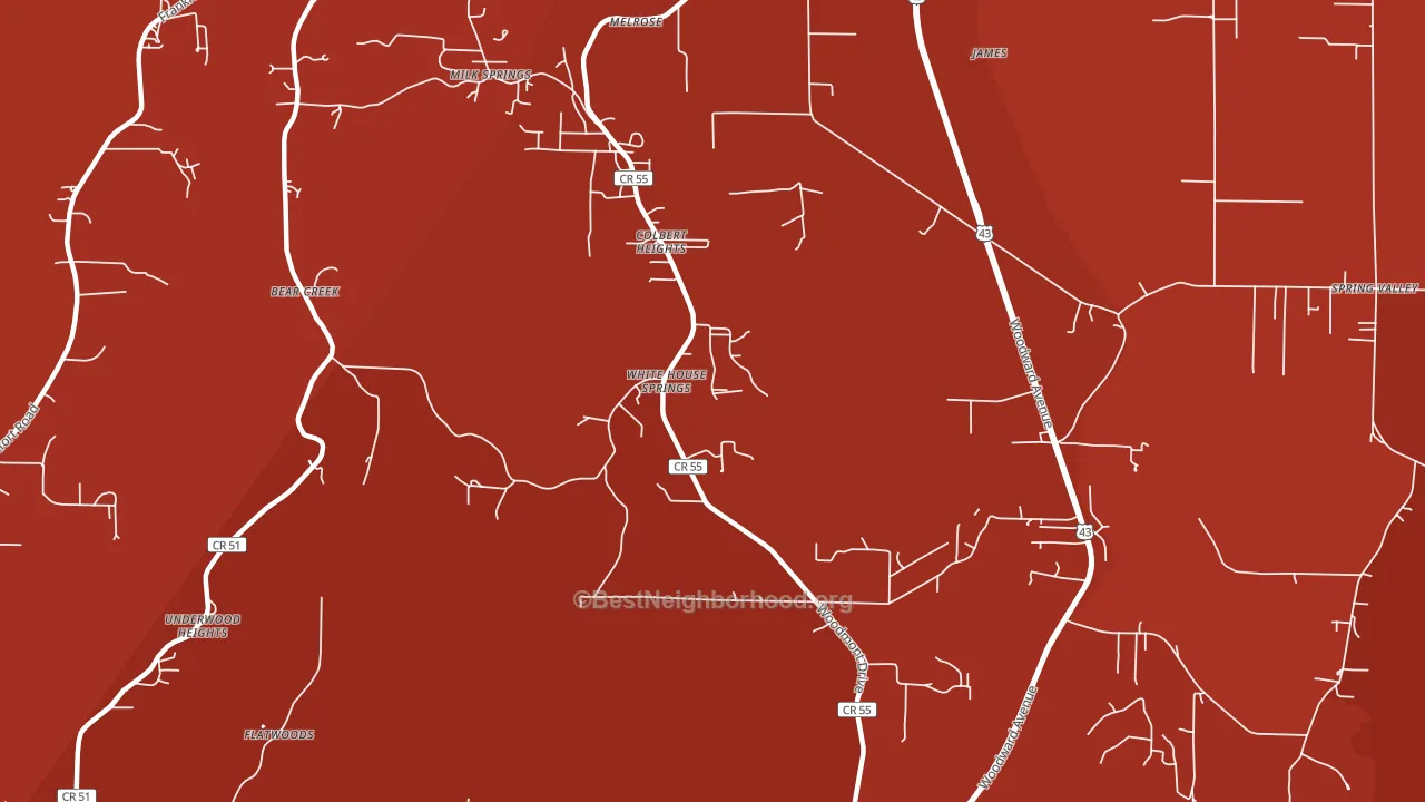 Colbert Heights, AL block-group political-lean map