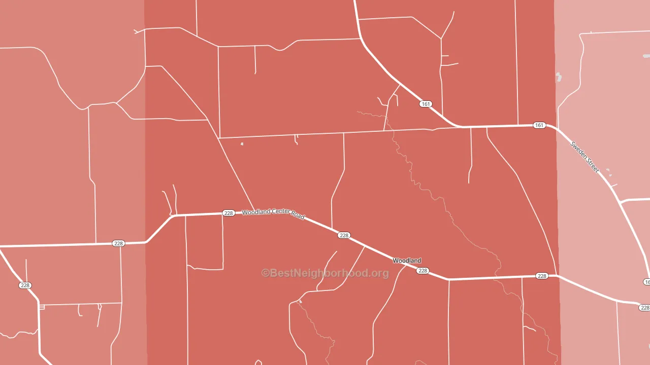 Colby, ME block-group political-lean map
