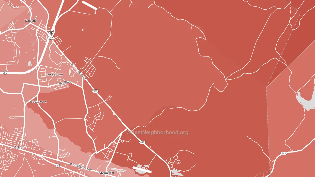 Cold Spring, PA block-group political-lean map