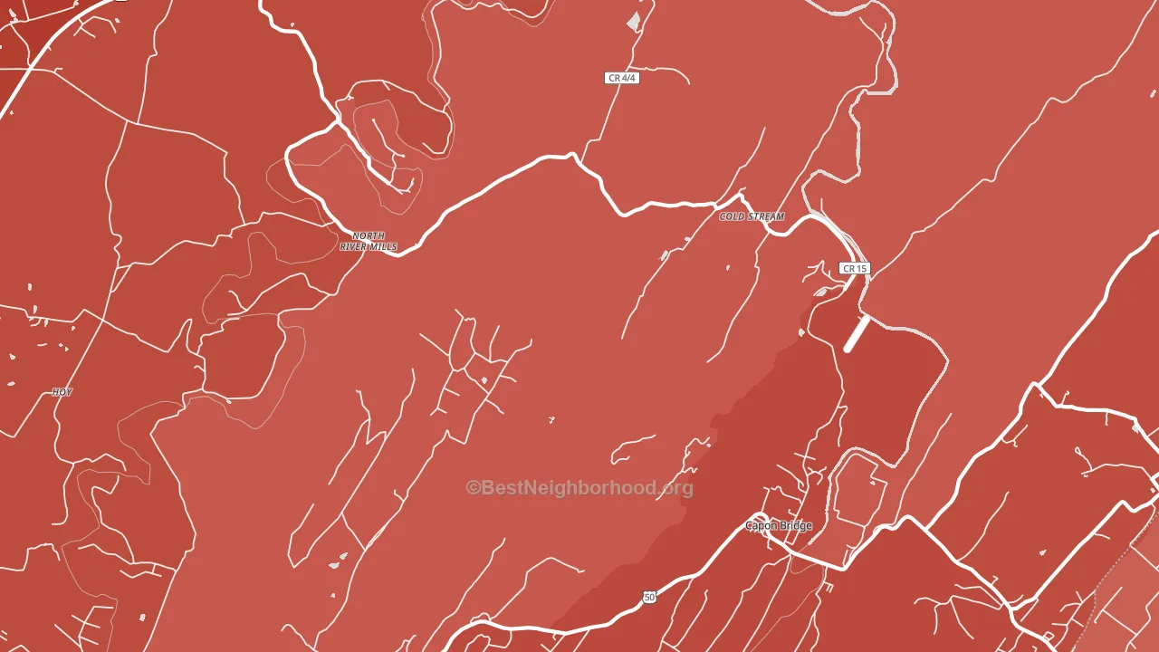 Cold Stream, WV block-group political-lean map
