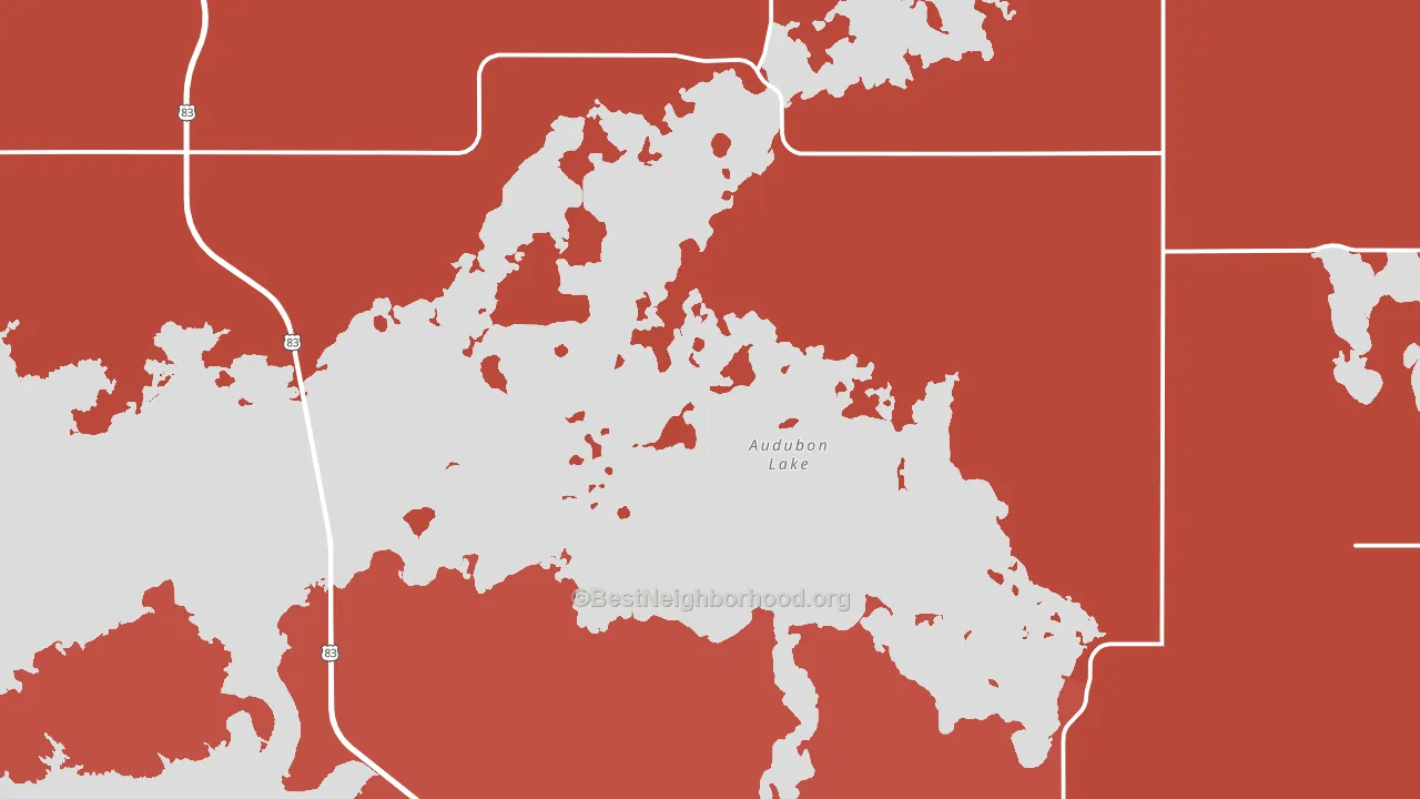 Coleharbor, ND block-group political-lean map