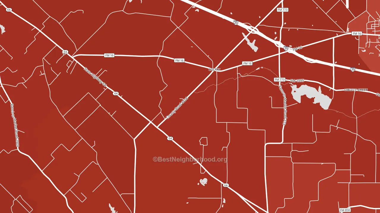 Colfax, TX block-group political-lean map