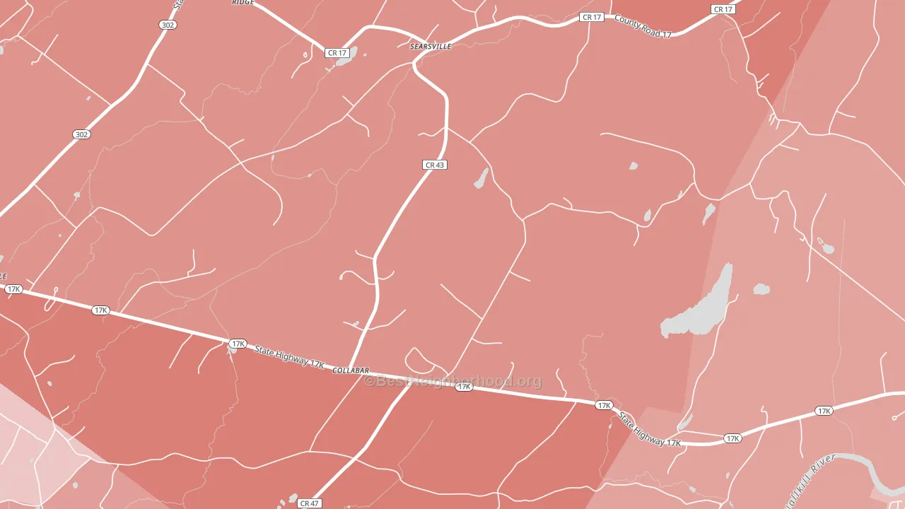 Collabar, NY block-group political-lean map