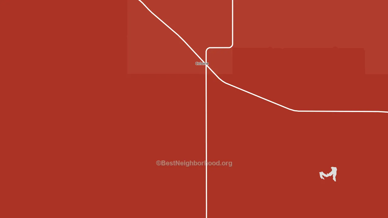 Colome, SD block-group political-lean map