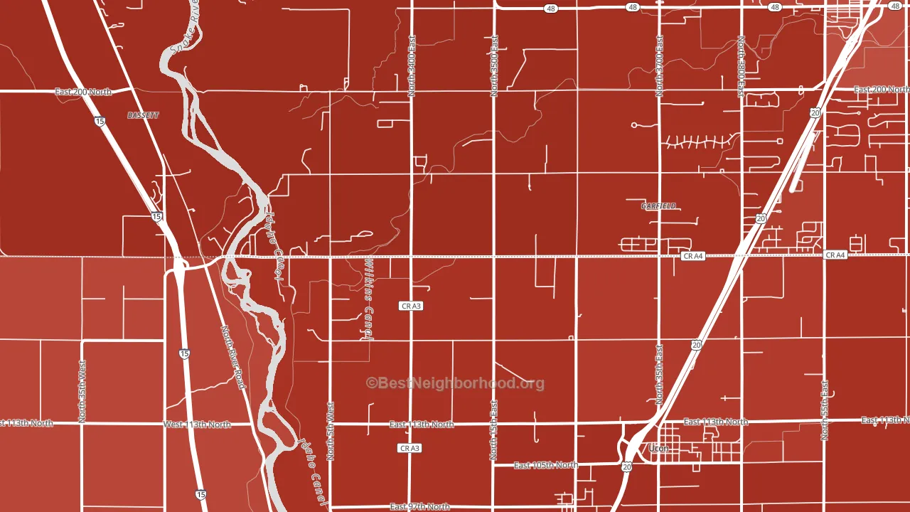 Coltman, ID block-group political-lean map