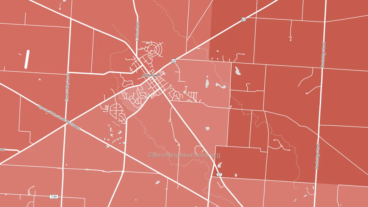Concord, OH block-group political-lean map