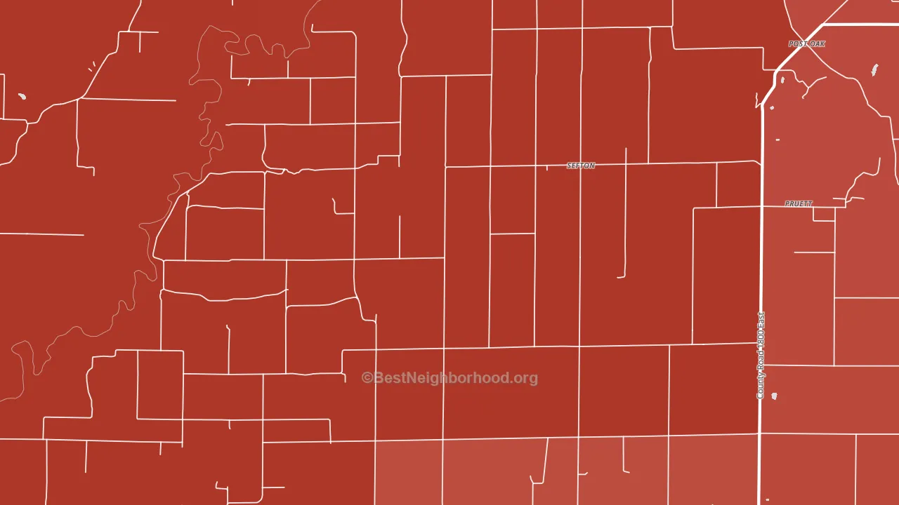 Confidence, IL block-group political-lean map