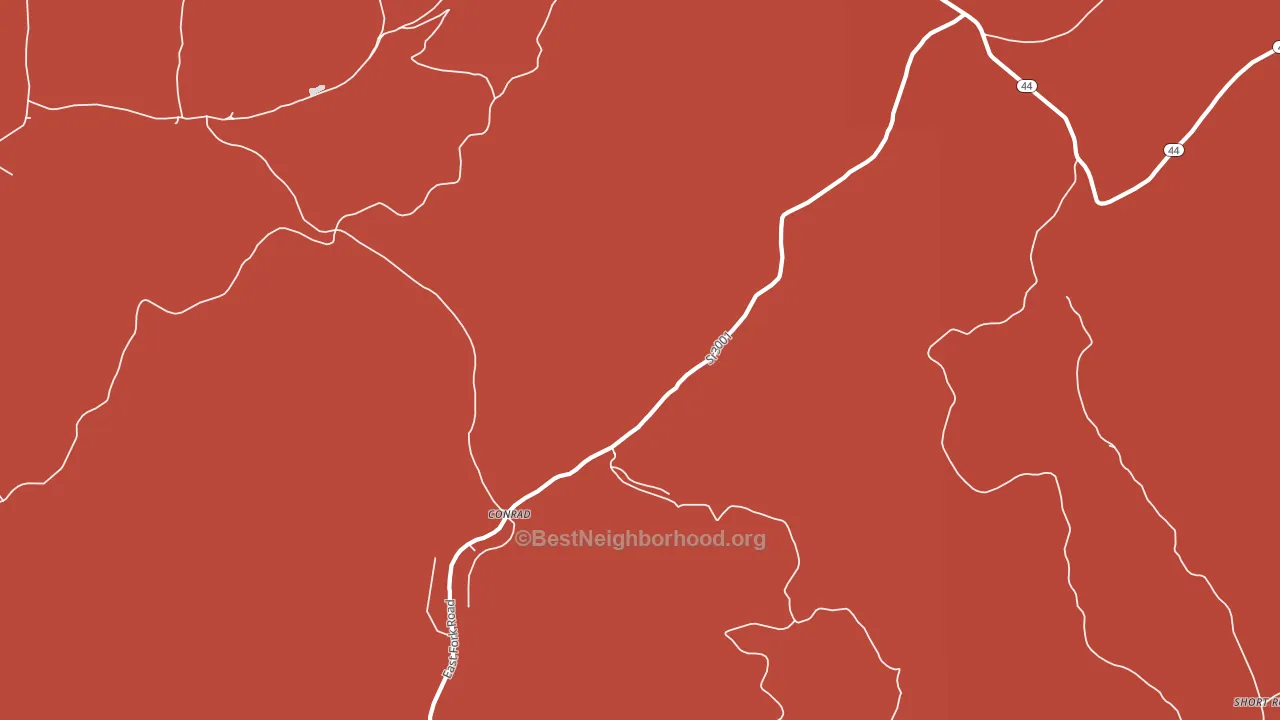 Conrad, PA block-group political-lean map