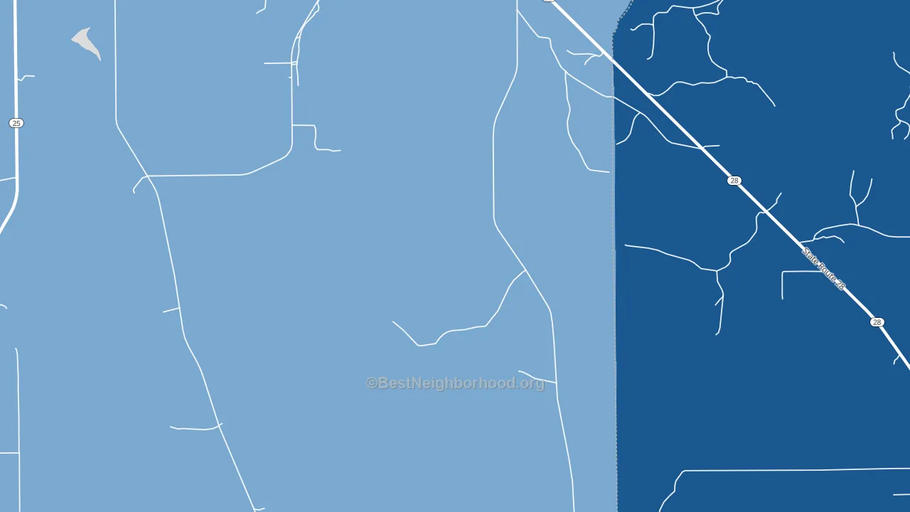 Consul, AL block-group political-lean map