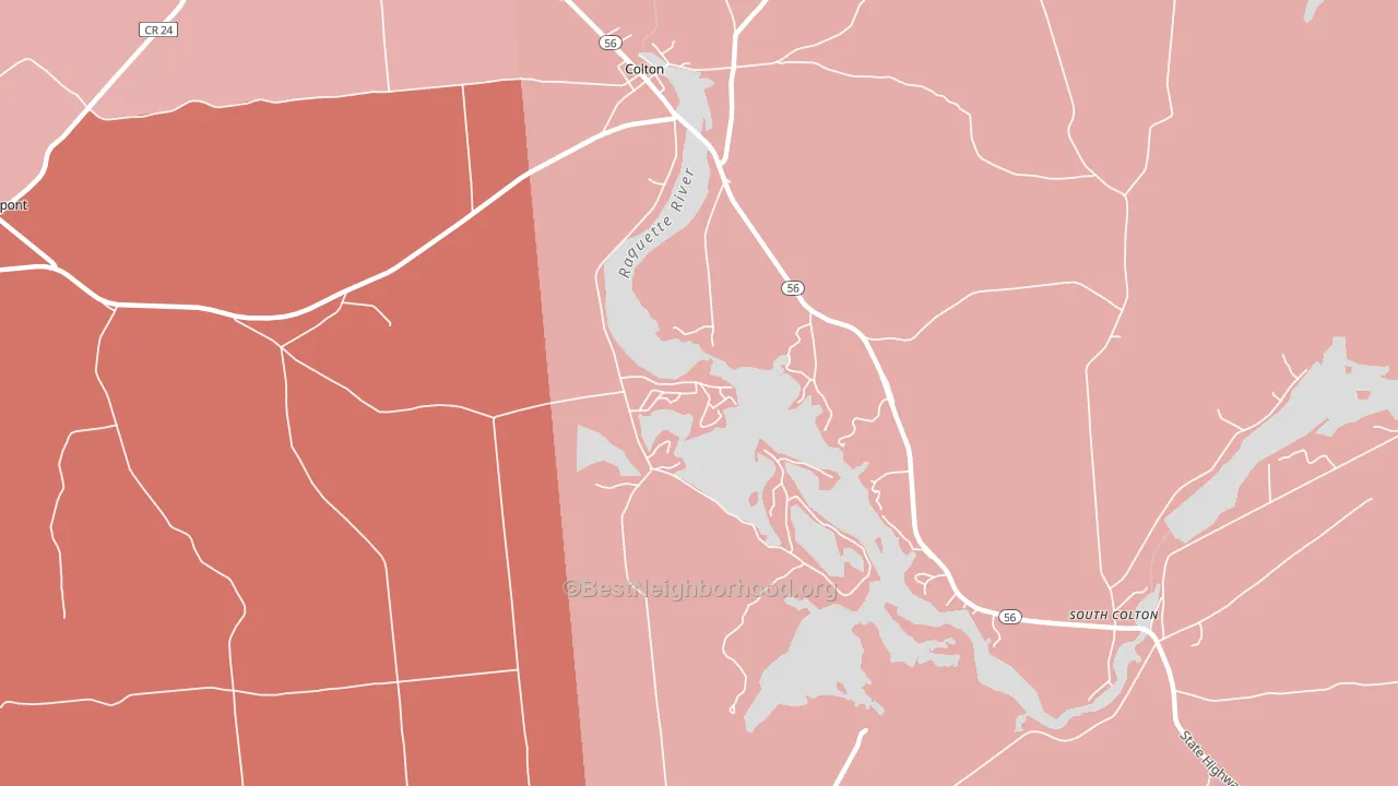 Cook Corners, NY block-group political-lean map