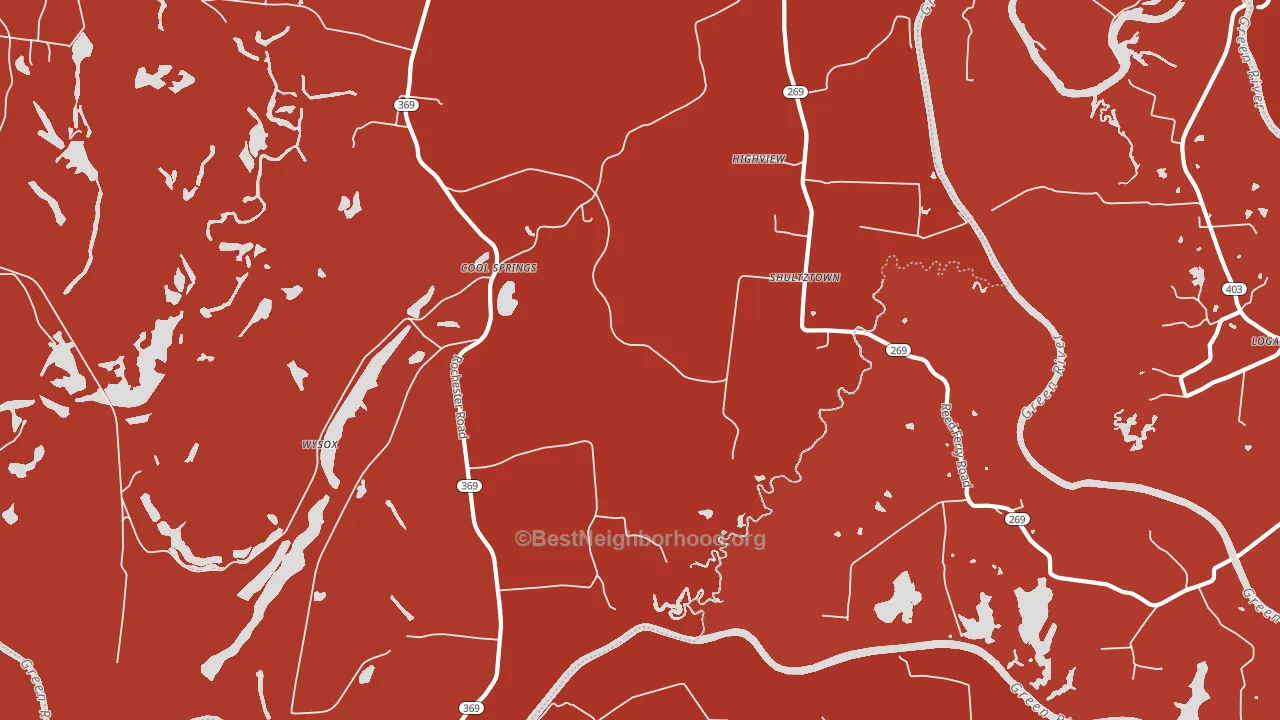 Cool Springs, KY block-group political-lean map