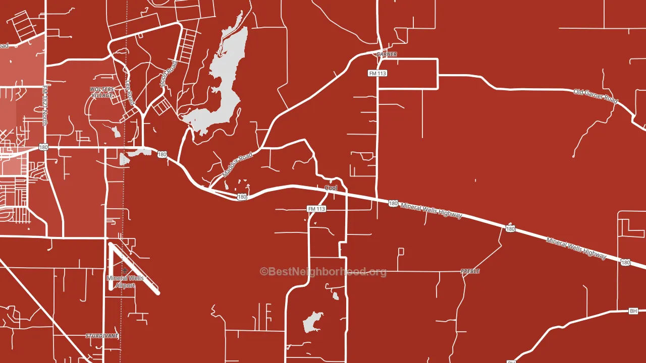 Cool, TX block-group political-lean map