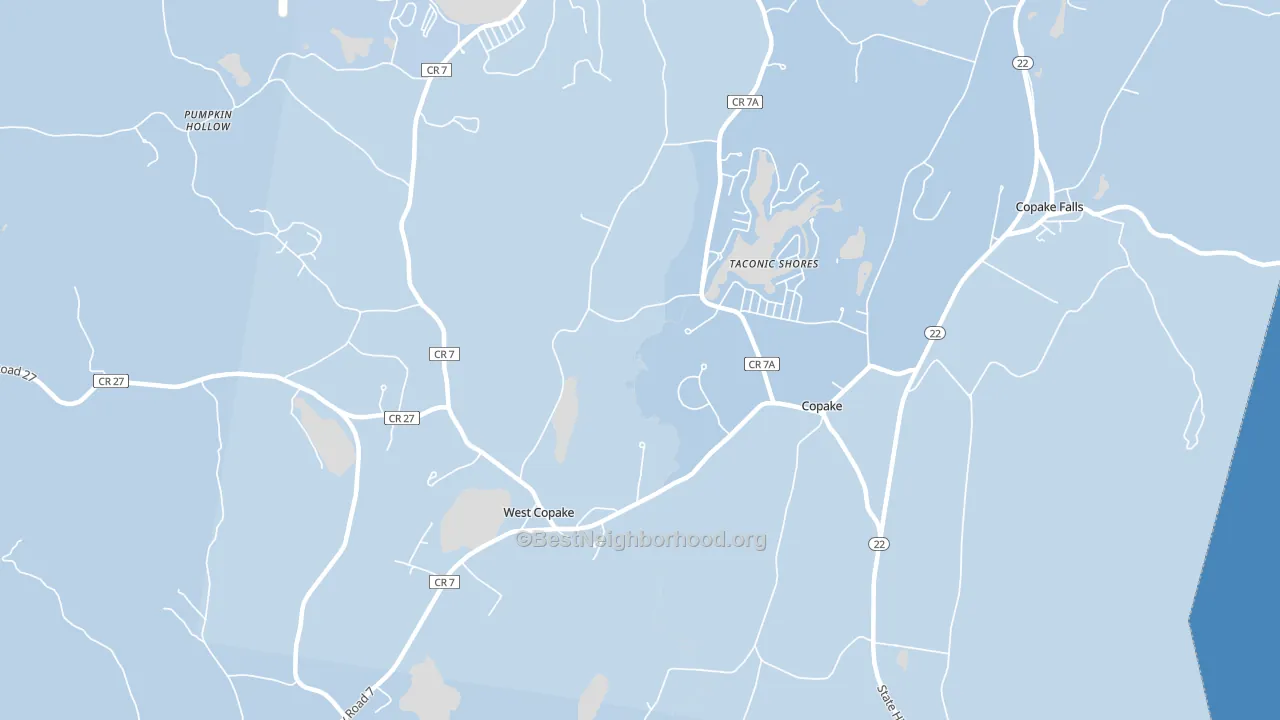 Copake, NY block-group political-lean map