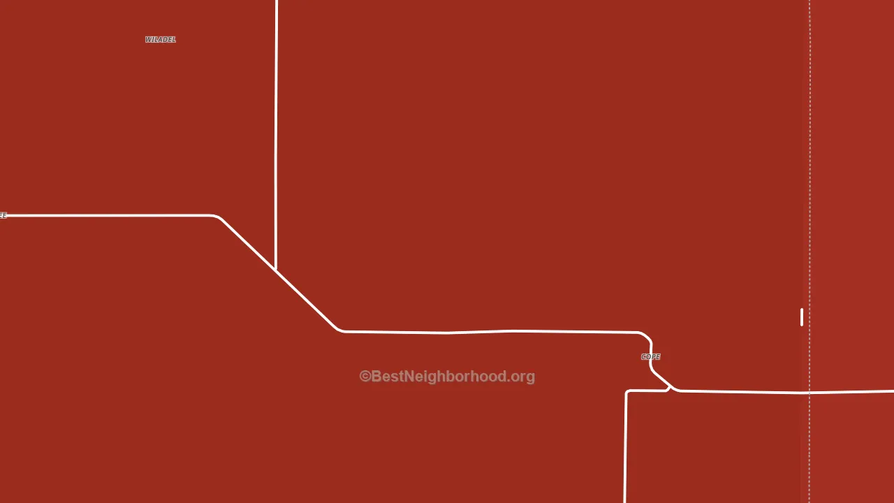 Cope, CO block-group political-lean map