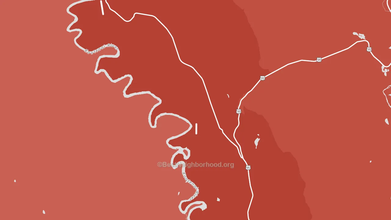 Copeland, ID block-group political-lean map