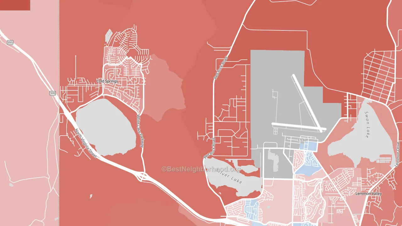 Copperfield, NV block-group political-lean map