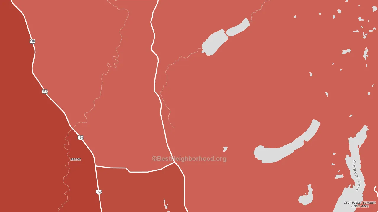 Cora, WY block-group political-lean map