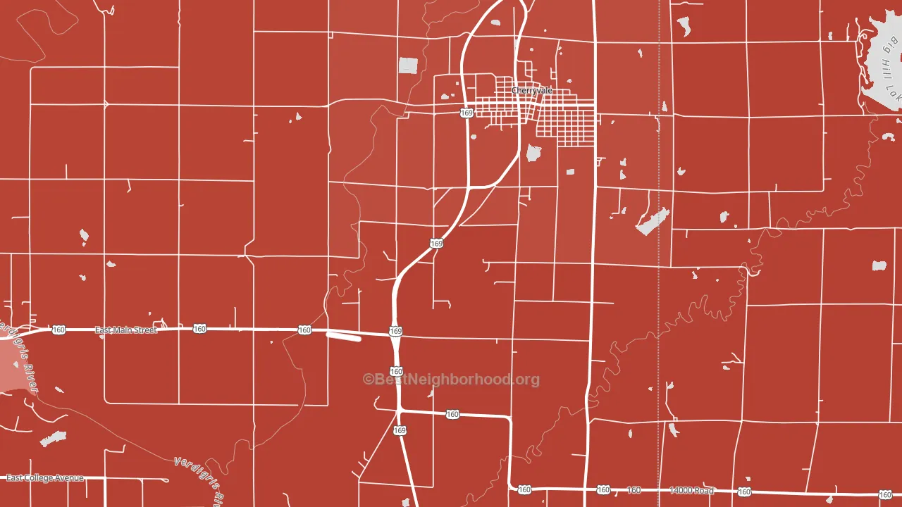 Corbin, KS block-group political-lean map
