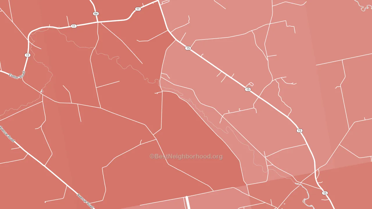 Corinth, ME block-group political-lean map