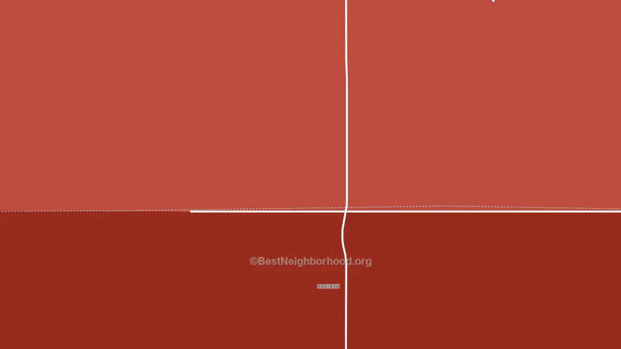 Corinth, ND block-group political-lean map