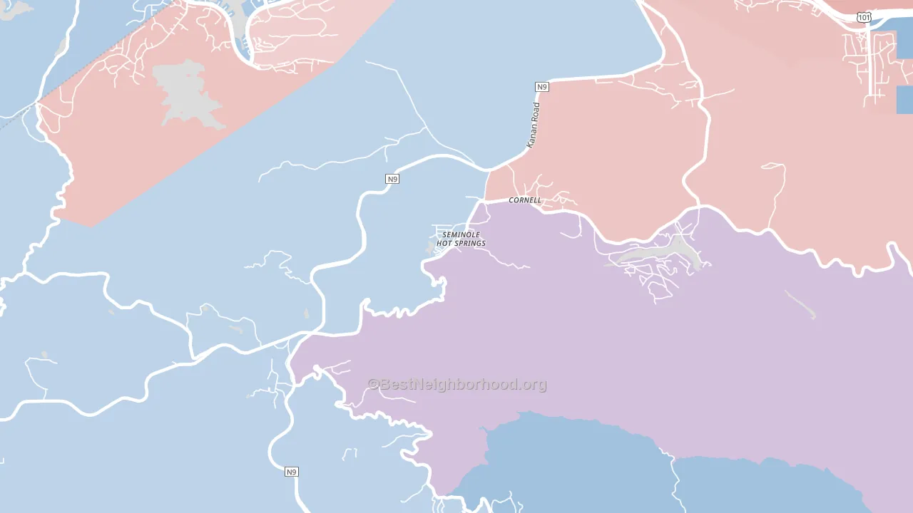 Cornell, CA block-group political-lean map