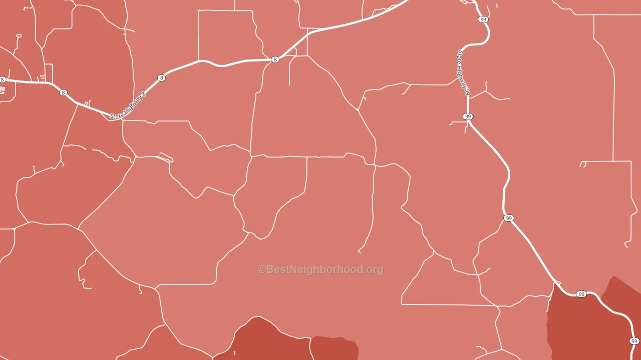 Cornwall, ID block-group political-lean map