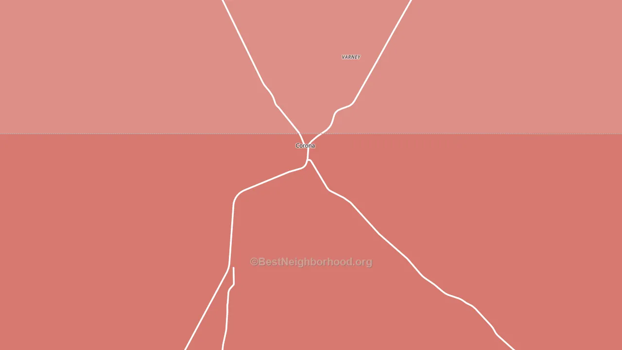 Corona, NM block-group political-lean map