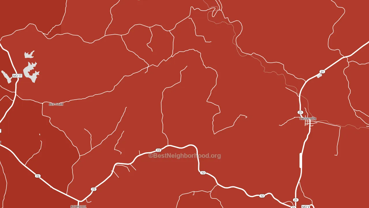 Corridon, MO block-group political-lean map