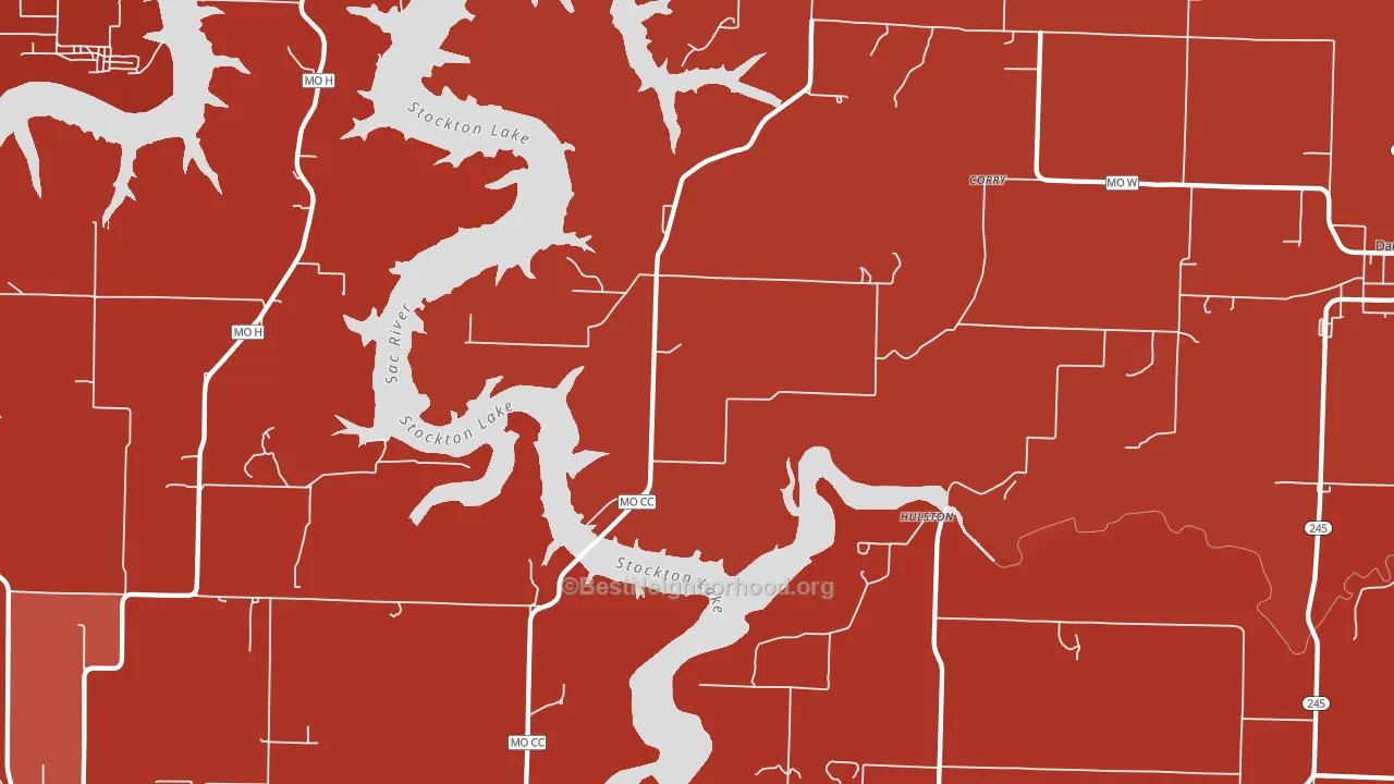 Corry, MO block-group political-lean map