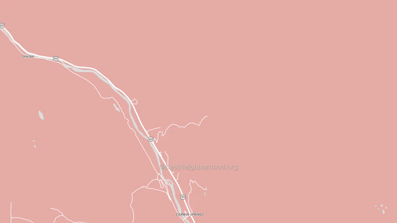 Corwin Springs, MT block-group political-lean map