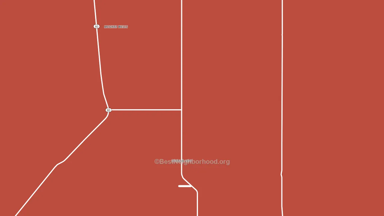 Cotton City, NM block-group political-lean map