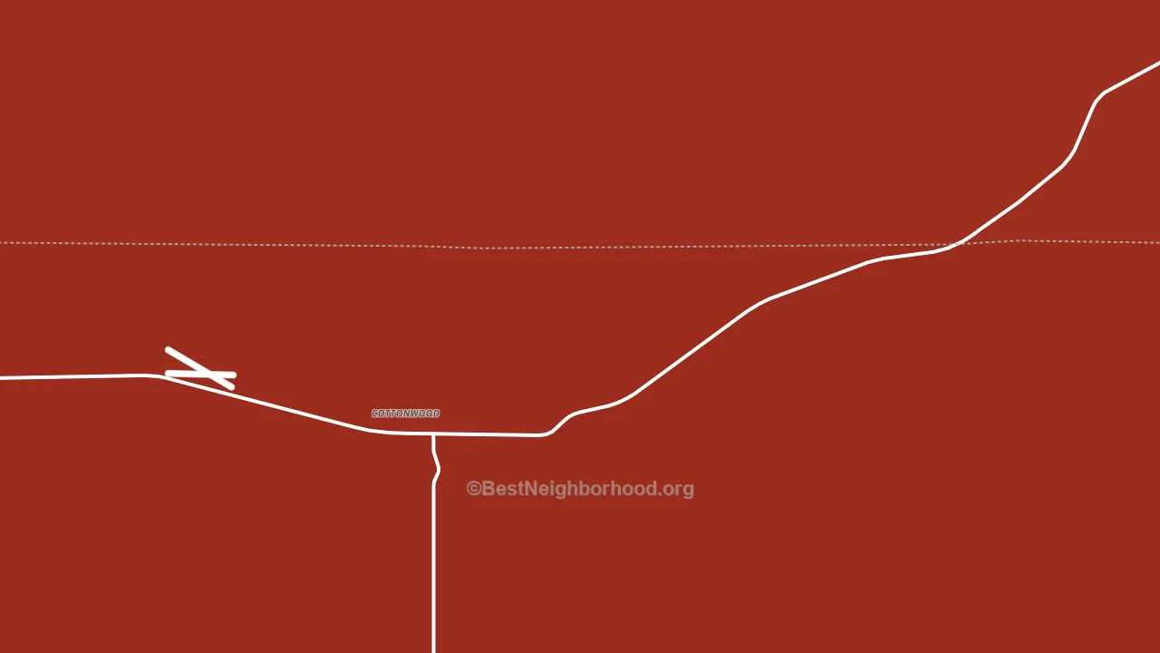 Cottonwood, SD block-group political-lean map
