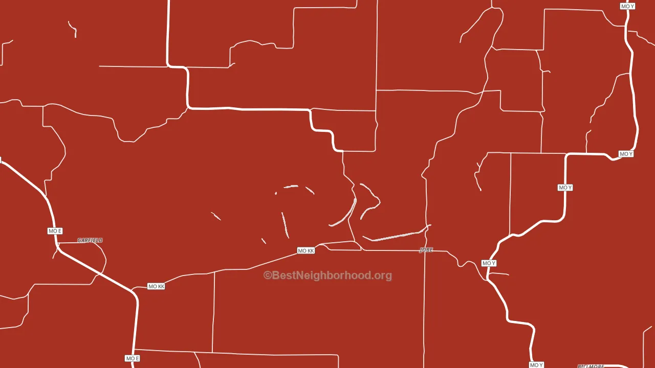 Couch, MO block-group political-lean map