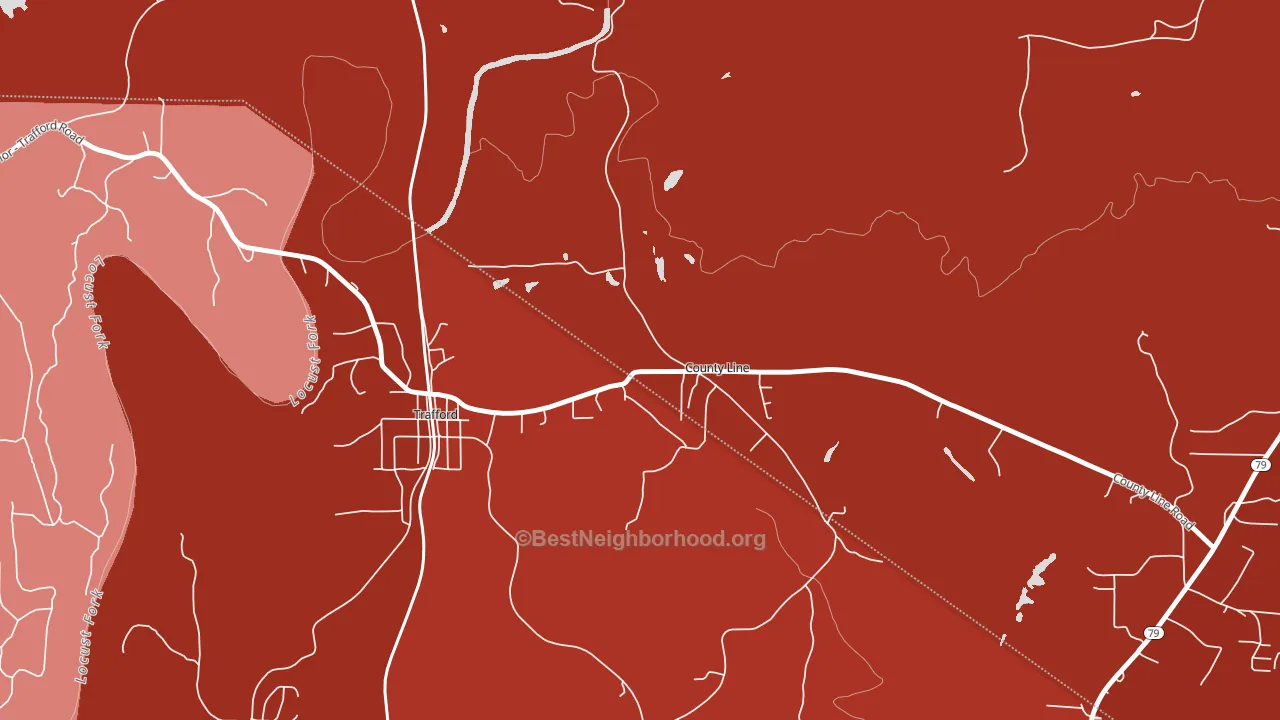 County Line, AL block-group political-lean map