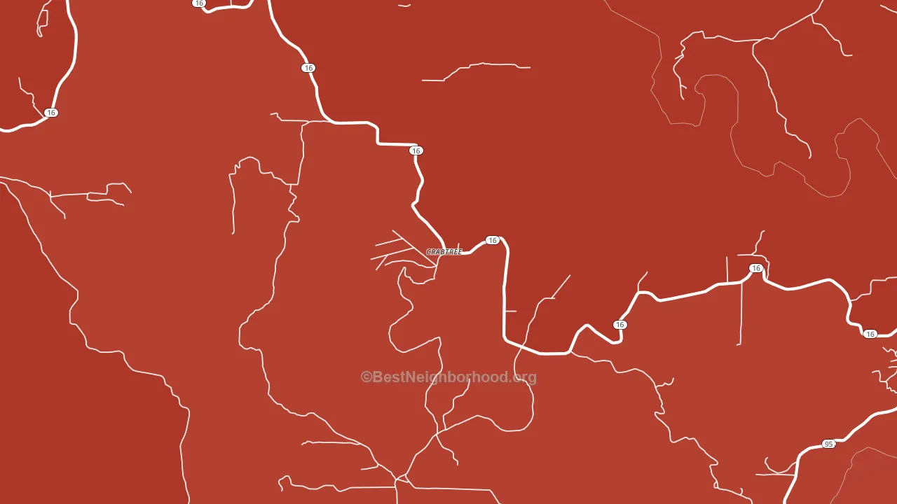 Crabtree, AR block-group political-lean map