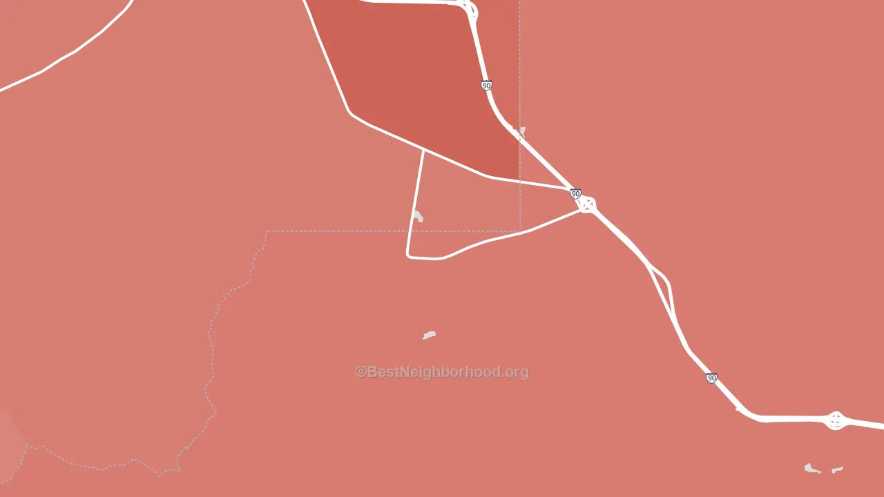 Crackerville, MT block-group political-lean map